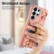 thumbnail image 3 of Funda FOXDOCK para Samsung Galaxy S26 Ultra Función billetera, diseño con anillo, soporte ajustable y correa para muñeca-rosa, 3 of 6