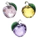 thumbnail image 1 of 3pcs 4x5.5cm Colorido Crystal Apple Handcraft Christmas Eve Souvenir, 1 of 6