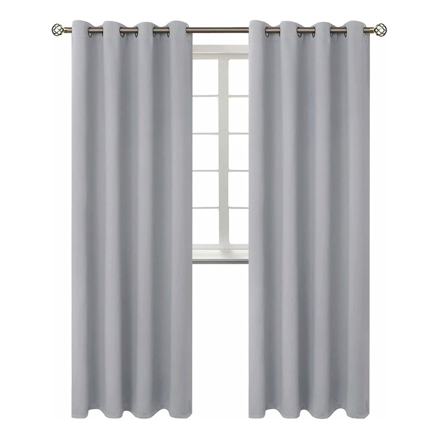 Genérico - Cortina Blackout Gris 140x220 Cm Aislante Y Lavable