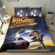 thumbnail image 1 of Regreso al Futuro Conjunto de sábanas temático, trío de piezas, cómodo y amigable con la piel, diseño único, regalo de decoración para el hogar para familiares, amigos y fans, 90 cm * 190 cm, 1 of 6
