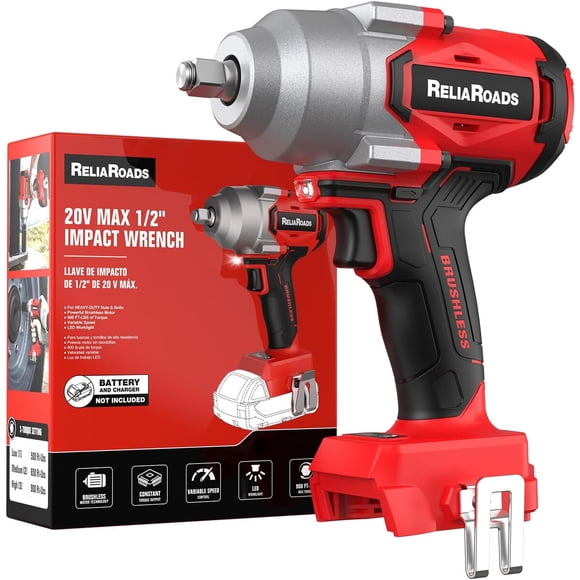 Llave de Impacto ReliaRoads 12 900FtLbs 18V Brushless Milwaukee