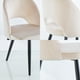 thumbnail image 5 of Pack 2 Sillas De Comedor De Terciopelo Oval Beige, 5 of 6