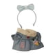 thumbnail image 2 of Figura De Peluche Con Traje De Vestir Y Accesorio De Diadema Para Muñecas De 17 Cm, Color Azul, 2 of 3