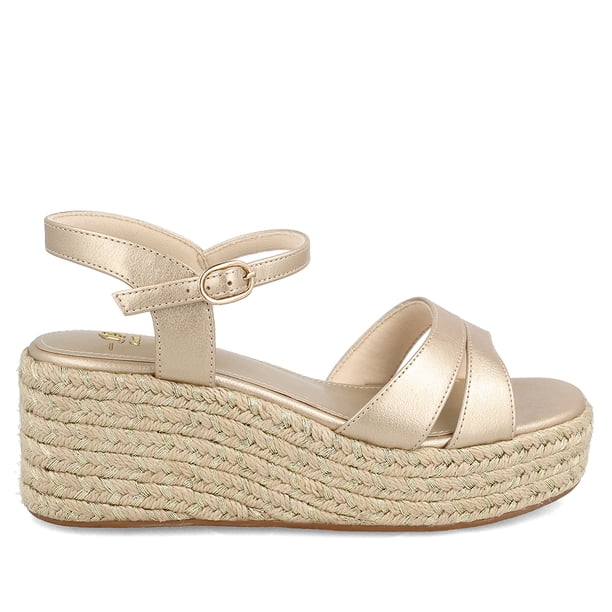 Sandalia Mujer Bata Coordelia Dorado