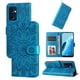 thumbnail image 3 of Funda tipo cartera FOXDOCK para OPPO Find X5 Lite , diseño girasol en relieve, cuero PU, cierre magnético, soporte y tarjetero, 3 of 5