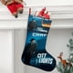 thumbnail image 2 of Luces de la Ciudad Tema: Calcetines de Navidad, fino lino blanco para colgar en escaleras y chimenea, decoración navideña para el hogar, regalo de Navidad. 45cm × 32cm, 2 of 5