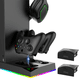 thumbnail image 5 of Base de enfriamiento para el host del juego, cargador con doble asa y luz indicadora, soporte para auriculares, escurridor de platos, 5 of 5