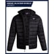 thumbnail image 2 of Chaqueta Reebok ligera con capucha acolchada para hombre, color negro, 2 of 7