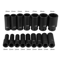 Genérico - Juego Kit Set Dados De Impacto 1//2, 16 Piezas De 10 A 32 Mm