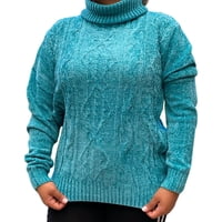Likeshop - Sweater Mujer Cuello Alto Chenil Otoño Invierno Colores 611