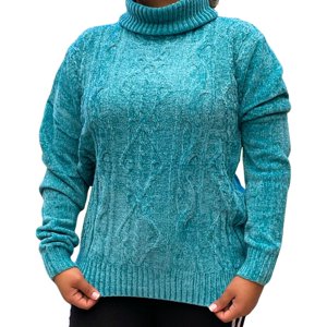 Likeshop - Sweater Mujer Cuello Alto Chenil Otoño Invierno Colores 611