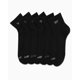 thumbnail image 4 of Pack de 6 calcetines Quarter Reebok para hombre, tallas 6-12.5, color negro moderno, 4 of 7