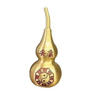 Bothyi - Figura De Calabaza De Cobre De 2,8 Pulgadas, Decoración Feng Shui, Colección De Mesa Auxiliar