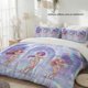 thumbnail image 1 of 3pcs K-pop Crystal Palace Printed Bedding Set | Comfortable and Soft Ideal for Vacation Cabins, 1 of 1