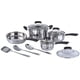 thumbnail image 1 of Juego de utensilios de cocina SPT de acero inoxidable, 11 piezas, listos para inducción, 1 of 2