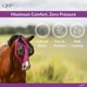 thumbnail image 3 of Careta anti-moscas QHP para caballo con cierre de cierre, lycra elástica, ajuste completo, azul mari, 3 of 5