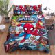 thumbnail image 1 of x2368 Bed SheetsSpiderman Bedding Set Bed Cover Universal, The Avengers Duvet Cover Heroes Quilt Cover for Kids and Adults Modern Printed 3-Piece Bedding Set (1 Duvet Cover + 2 Pillow Shams) nj2368, 1 of 5