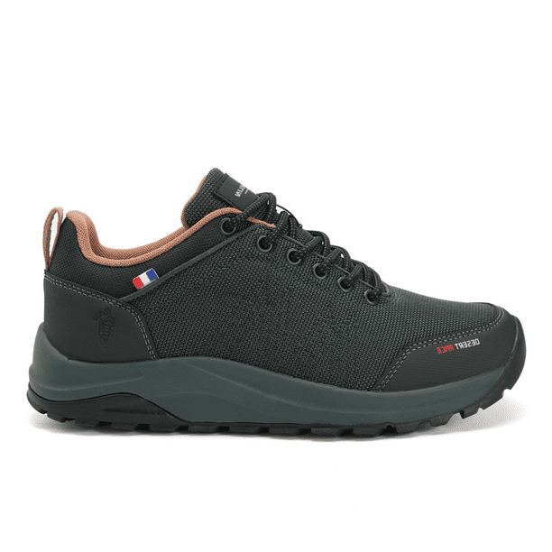 Zapatilla Trail Running Mujer Color Verde Oscuro y Gris MichelinDR36