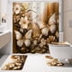 thumbnail image 2 of Set de decoración de baño Litabel, cortina de ducha con tapetes y funda de inodoro, 2 of 6