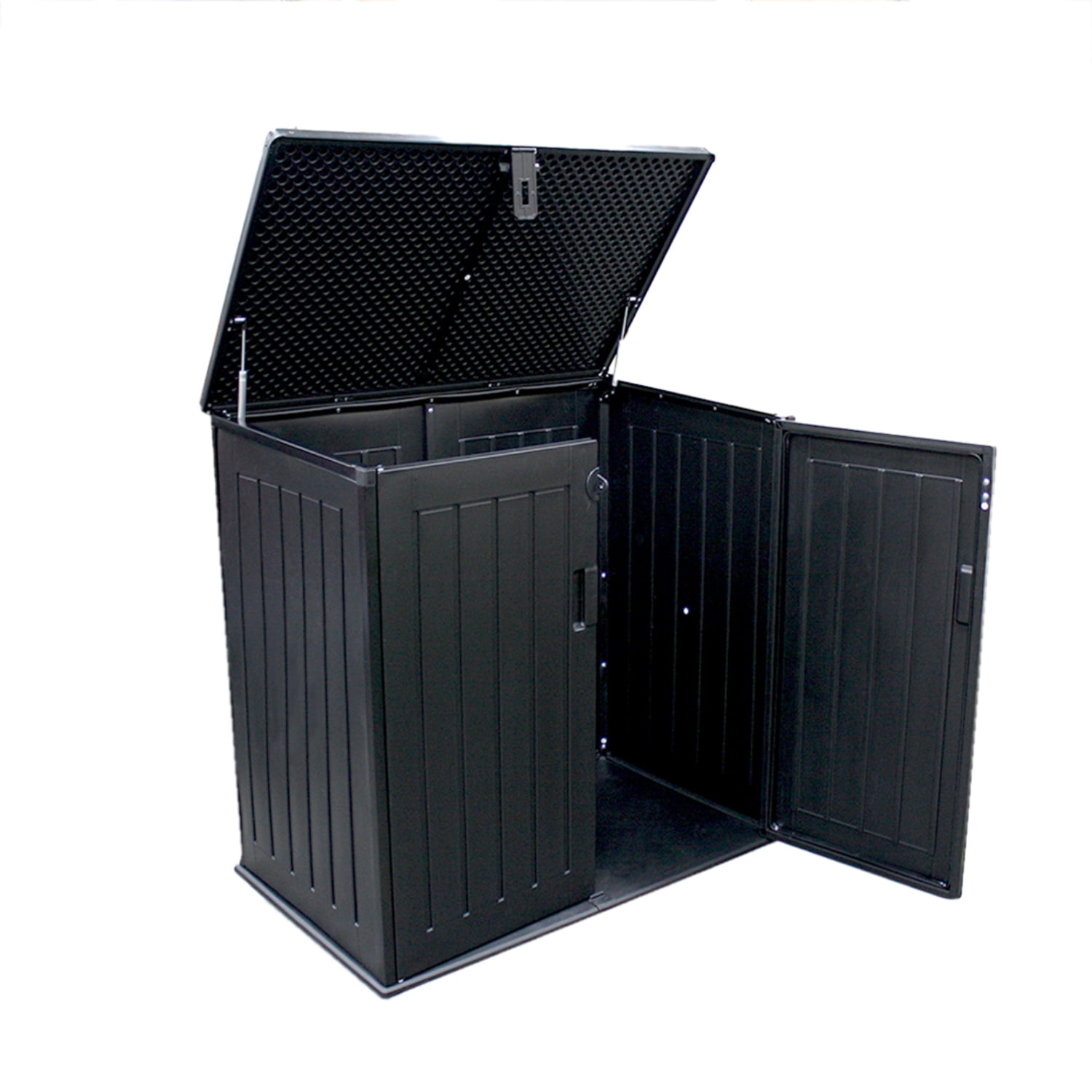 Importclick - Bodega Baúl Multiuso Exterior Jardín 755 Lt Negro 71x116x113 Cm