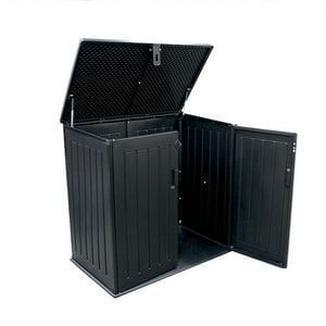 Importclick - Bodega Baúl Multiuso Exterior Jardín 755 Lt Negro 71X116X113 Cm