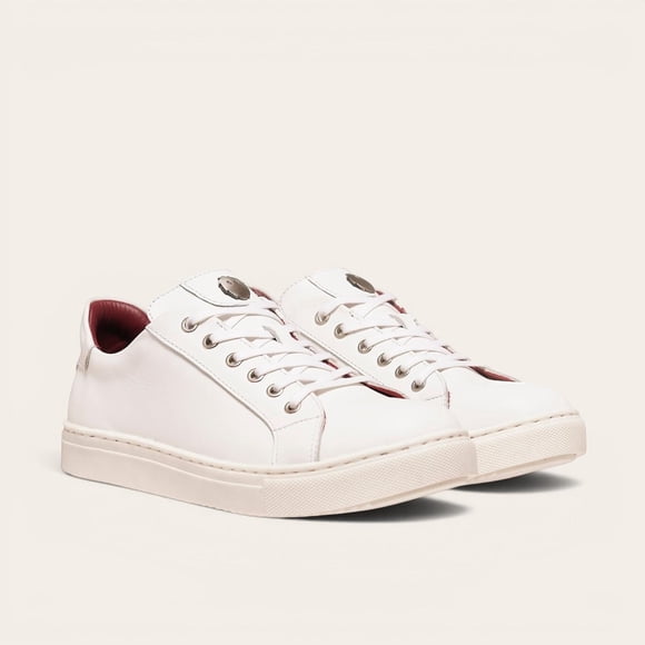 Zapatilla de Cuero Original Tronador OLKI - Blanca blanco 39