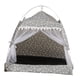 thumbnail image 4 of Cute Cat Tent Cojín Suave Basket Kennel Pet Para Interior M Grey, 4 of 5