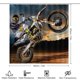 thumbnail image 2 of Motocross sucio Moto de cross-theme 4-Piece Shower Curtain Set with Rugs, Waterproof Bathroom Decor Set Includes Bath Mat, U-Shaped Rug, Toilet Lid Cover and Curtain with Hooks, 2 of 6