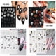 thumbnail image 1 of 5D Embossed Halloween Nail Art Stickers,Self Adhesive Nail Art Decals With Spider Web Spider Skull Skeleton Pumpkin Devil's Eye Designs,Nail Art Supplies For DIY,4 Pcs, 1 of 2