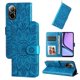 thumbnail image 1 of Funda tipo cartera FOXDOCK para Realme C67 4G , diseño girasol en relieve, cuero PU, cierre magnético, soporte y tarjetero, 1 of 5