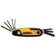 thumbnail image 2 of Juego de llaves hexagonales DEWALT DWHT70263M, ergonómicas y plegables, métricas, 2 of 8