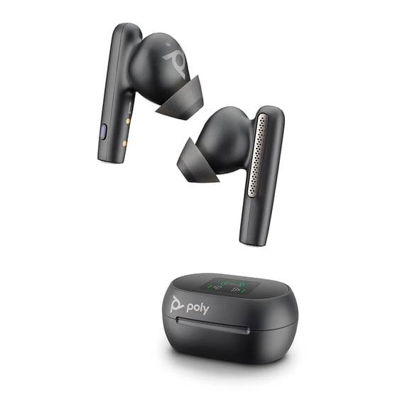 Auriculares PLT Voyager Free 60+ USB‑C negro versión Teams