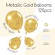 thumbnail image 2 of Kit Arco de Globos Awenztech 122 Piezas Dorado 18, 12, 10 y 5 Pulgadas, 2 of 3