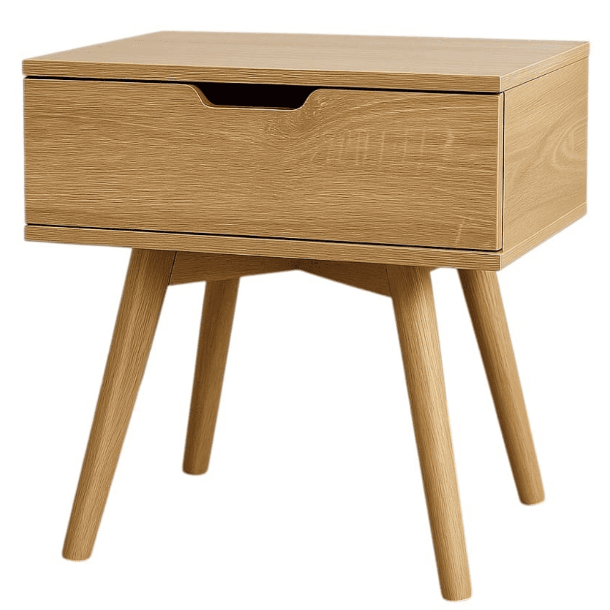 Moboi - Velador Mesa De Noche Wood 1 Cajon Moderno 50*40*45cm