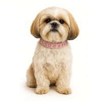 Winpet - Collar Para Perritas Con Brillantes Grandes – S Rosado
