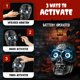 thumbnail image 3 of Calavera activada por sonido para fiestas de Halloween con ojos iluminados, 3 of 7
