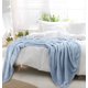 thumbnail image 4 of Manta de Cama de Lujo REGALWOVEN de Forro Polar Tejido de Malla Completa Azul Ahumado, 4 of 8