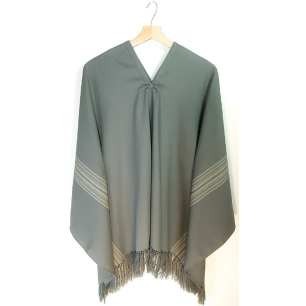 Manta Fina Unisex 100% Lana - Largo - Verde