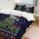 thumbnail image 3 of 3 Piece Bedding SetFunny Christmas GrinchComforter Set for Kids Boys Teen Tween 3D Lightweight Microfiber Bedding Sets, 3 of 5
