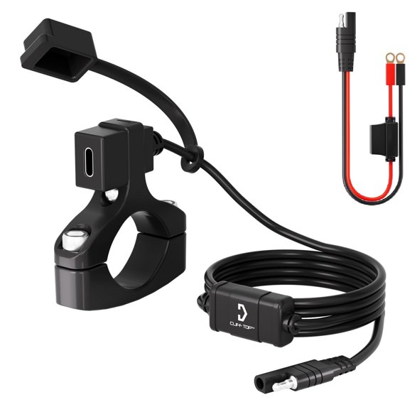 Cargador USB Cliff Top 18W PD Impermeable SAE a USB‑C