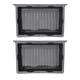 thumbnail image 3 of Organizador de caja de almacenamiento debajo del asiento automático, soporte de caja de cajón de contenedor de bandeja oculta de asiento trasero, para 2 piezas, 3 of 5