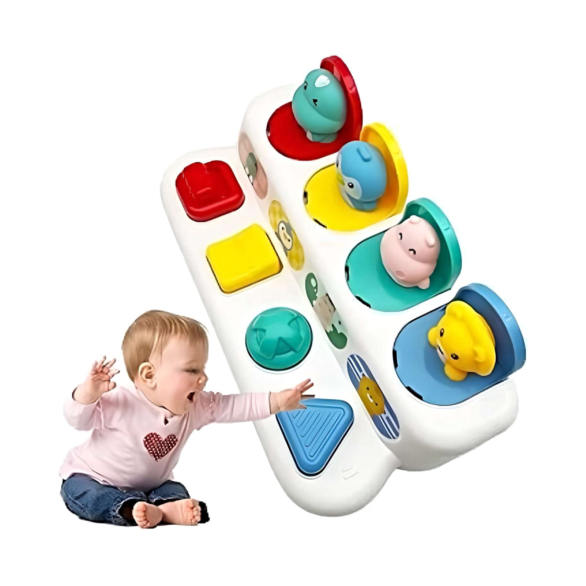 Genérico - Juguete Pop-up De Animales Interactivo Para Bebés