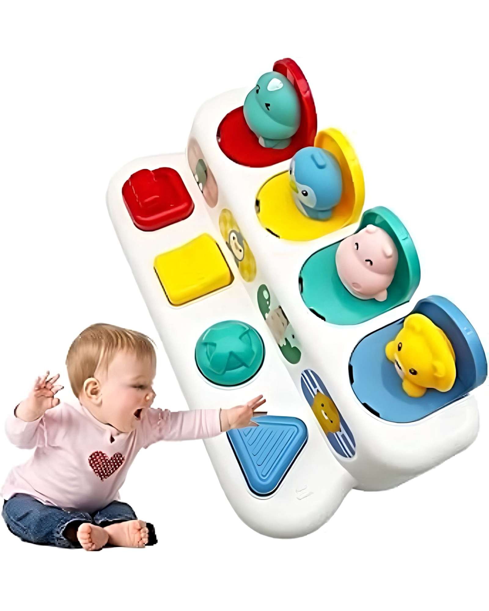 Genérico - Juguete Pop-Up De Animales Interactivo Para Bebés