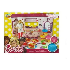 Kw - Set Masitas Moldeables Barbie Pizzas Y Pastas.