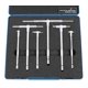 thumbnail image 2 of Juego de medidores telescópicos Accusize Industrial Tools Premium de 5/16 pulgadas, 6 unidades, cromo satinado, 2 of 9