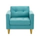 thumbnail image 1 of Sofa Retro 1c Felpa 01 Turquesa, 1 of 6