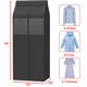 thumbnail image 2 of Funda para ropa Simple Houseware 38 cm x 137 cm gris, 2 of 6