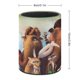 thumbnail image 2 of Era de Hielo Buck salvaje-theme Cylinder Pen Holder Pencil Organizer with Flannel Lining PVC Leather Material Cardboard Base for study work 10*8CM, 2 of 6