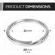 thumbnail image 2 of Llavero CREST Products 25 mm SS316L (paquete de 10), 2 of 9