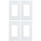 thumbnail image 1 of Placa de pared Leviton 80301-SW Decora Plus de 1 elemento sin tornillos, color blanco, 1 of 2
